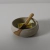 Split Off-White Palo Santo Bowl (9.5cm opening)