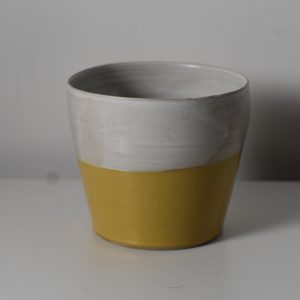 Large Yellow Plant Pot