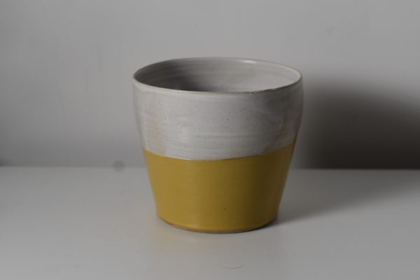 Large Yellow Plant Pot