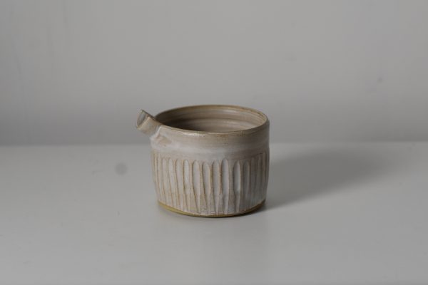 Small White Faceted Pourer