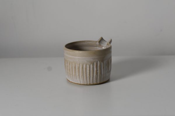 Small White Faceted Pourer - Image 2